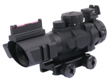 4X32 Red Green Blue Illuminated Scope with Fiber Optic Sight